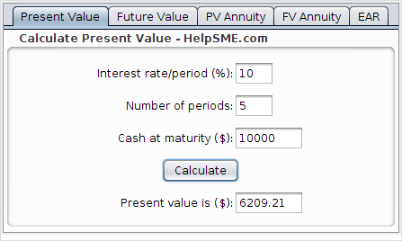 Present Value - Capital Budgeting